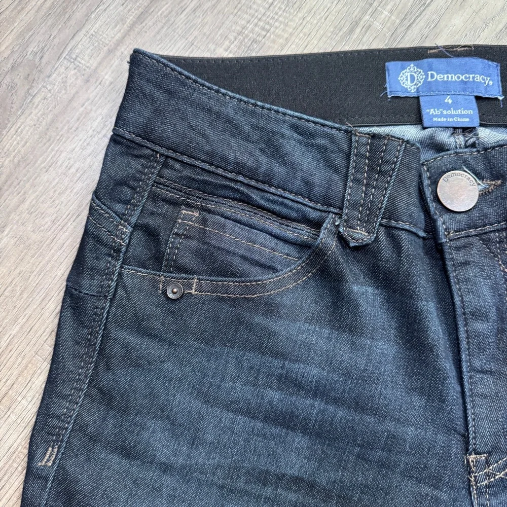 Democracy "Ab"Solution Dark Blue Jeans - Size 4 - Picture 7 of 12